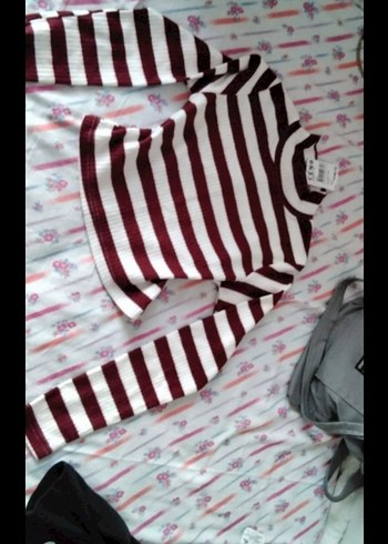 bordo uzun kollu crop