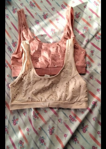 Pastel Renkli Spor Sütyeni 2'li Set