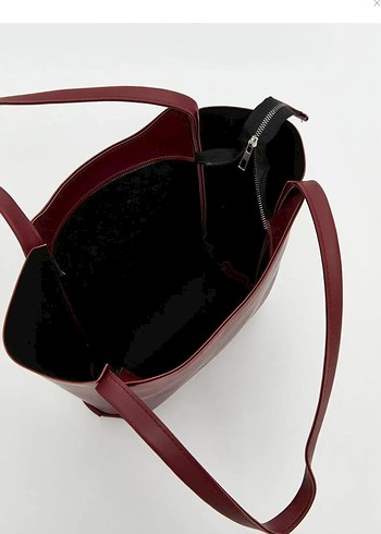 Beden Bordo Minimalist Deri Kadın Çanta