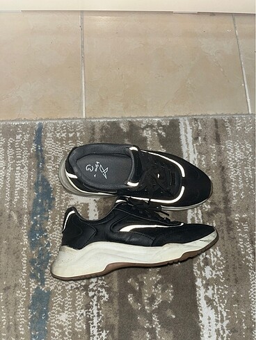 36 Beden siyah Renk Kinetix kadın spor ayakkabı