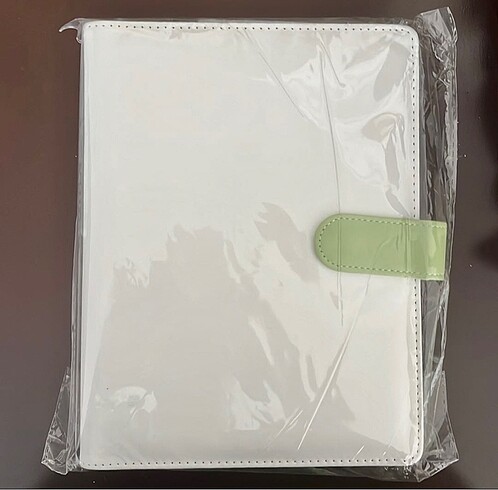 A5 Macaron Binder Beyaz Yeşil