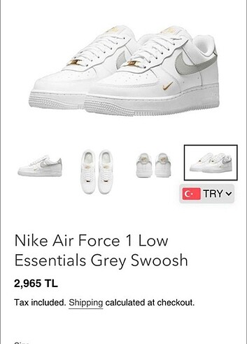 Orjinal nike airforce