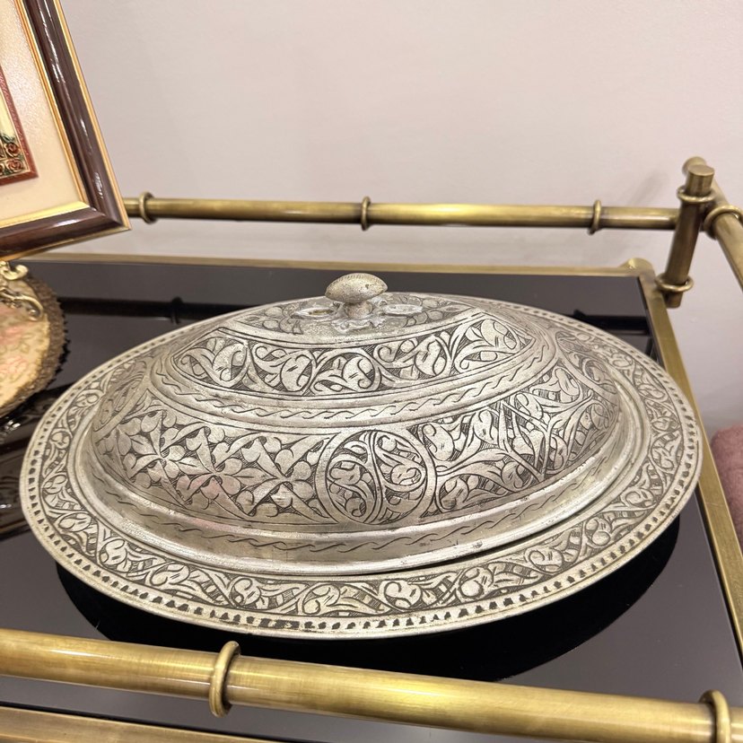 Bakır sunum tabağı - Görsel 2