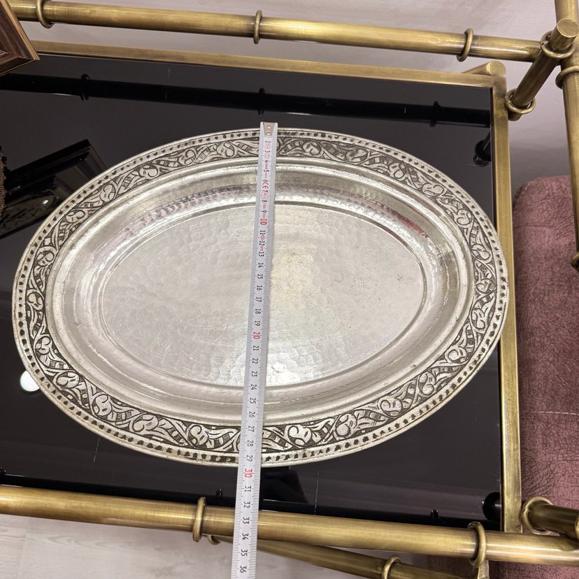 Bakır sunum tabağı - Görsel 3