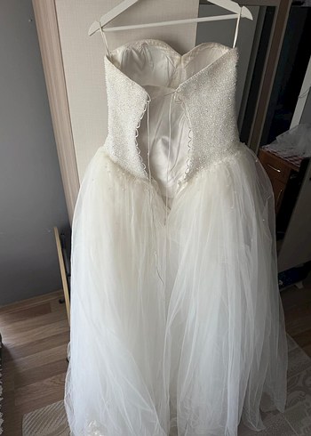 Straplez Vintage Prenses Gelinlik