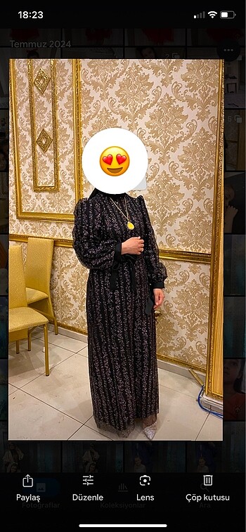 133 cm abiye boy 160 boyda giyildi Kolları baglamalı Kendi