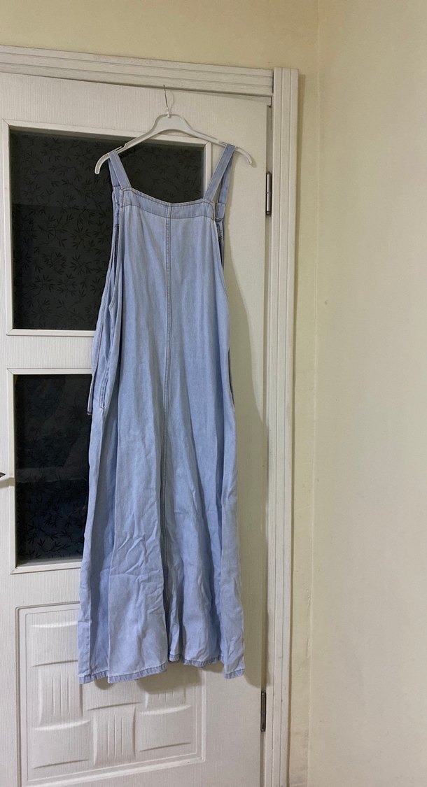 Mavi Denim Normal Boy Askılı Tulum - Görsel 2