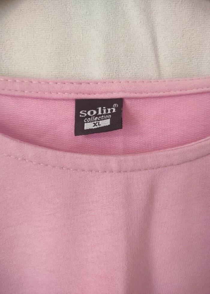 Pembe inci detaylı elbise  - Görsel 3