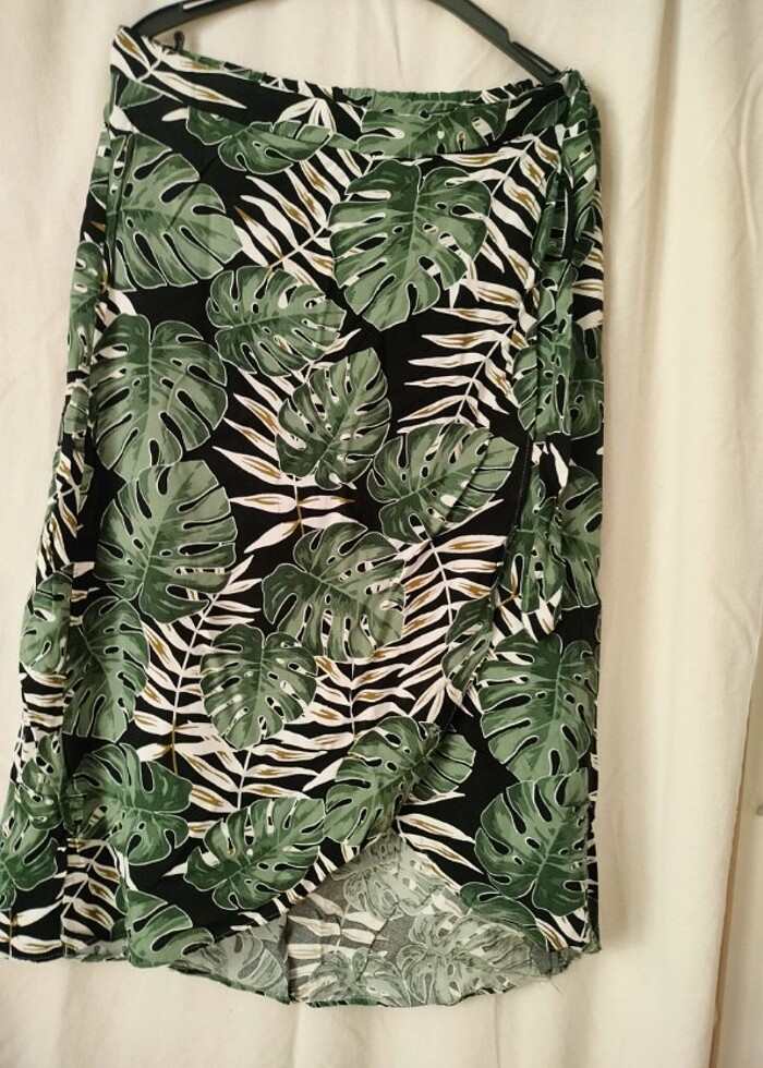 Arka bel lastikli etek - Görsel 2