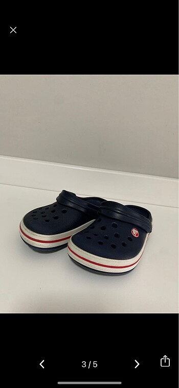 23 Beden Crocs çocuk terlik