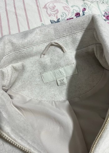 Gri Kadın Fermuarlı Midi Ceket - Görsel 2