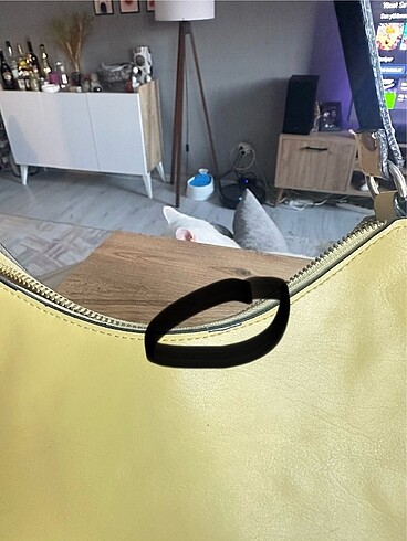 Beden sarı Renk Sarı mini kol çantası