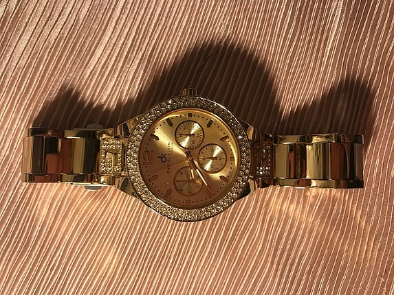 Daniel klein altın sarı metal saat