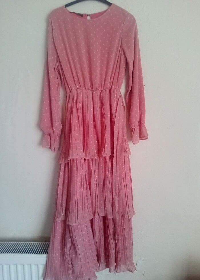 Gül kurusu elbise - Görsel 2