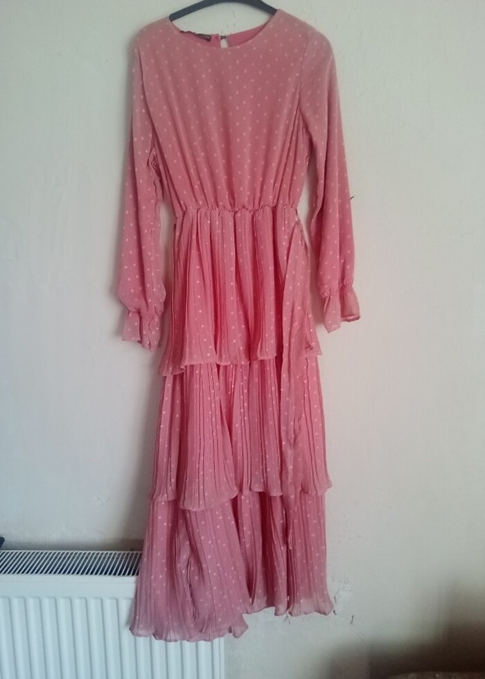 Gül kurusu elbise - Görsel 3