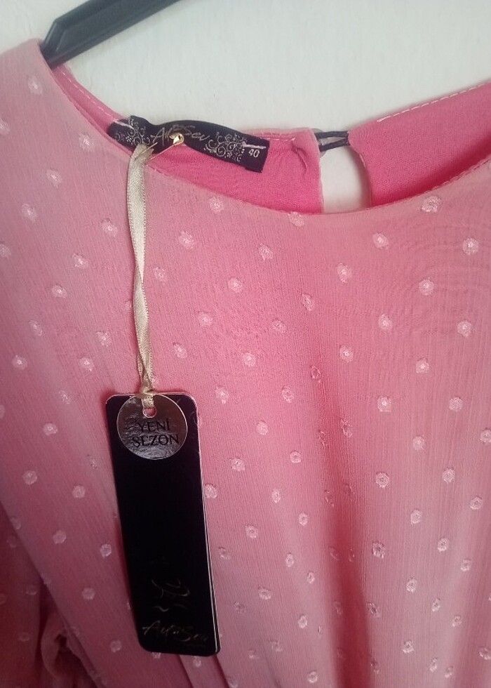 Gül kurusu elbise - Görsel 4