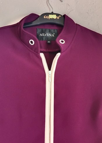 mor Uzun Kollu Hamile Kabanı - Görsel 3