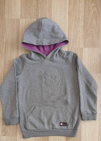 Kapüşonlu Gri Çocuk Sweatshirt uğur okulları 8-9 yaş
