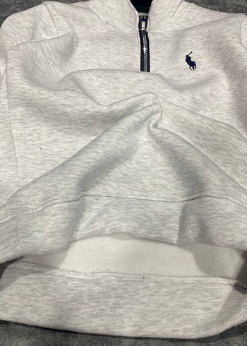 Gri Erkek Yarım Fermuarlı Sweatshirt - Görsel 2