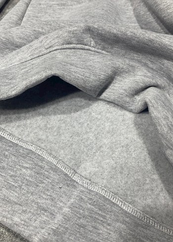 Gri Fermuarlı Erkek Sweatshirt - Görsel 2