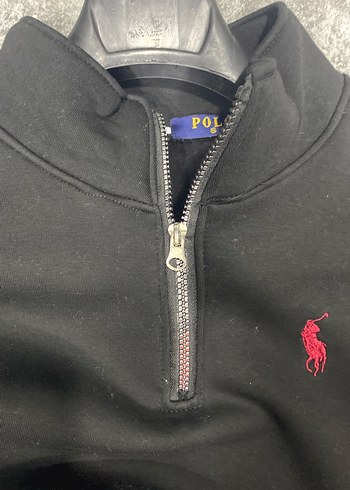 Siyah Fermuarlı Erkek Sweatshirt - Görsel 4