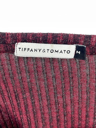 l Beden bordo Renk Tiffany Tomato Bluz %70 İndirimli.