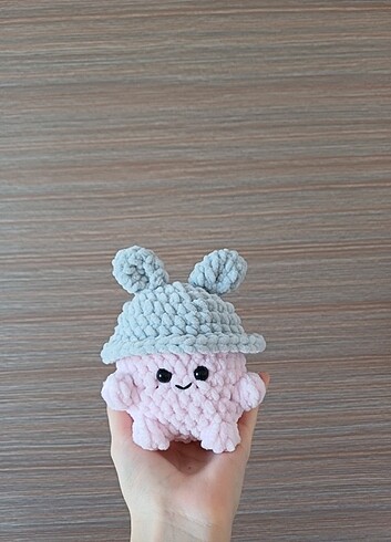 peluş şapkalı mantar amigurumi