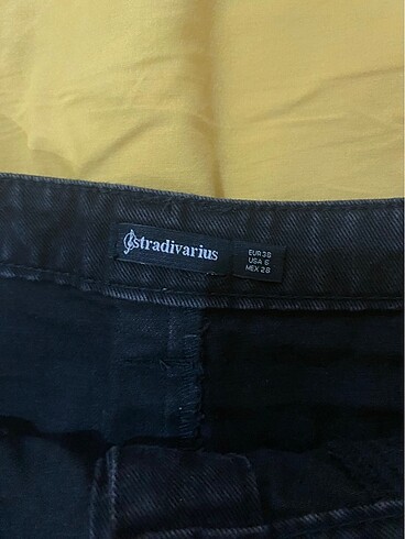 m Beden gri Renk Stradivarius kot etek