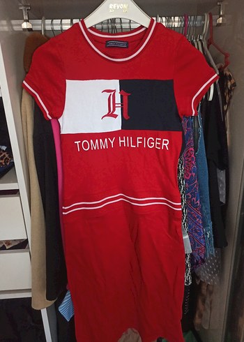 Tommy Hilfiger Kırmızı Hamile Midi Elbise