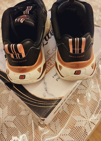 37,5 Beden siyah Renk Skechers Siyah Platform Kadın Spor Ayakkabı