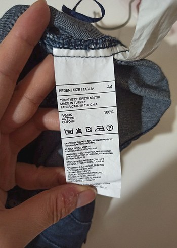 Düğmeli Straplez Mini Kot Tulum - Görsel 7