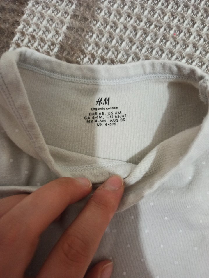 Gri Uzun Kollu Bebek Body - Görsel 4