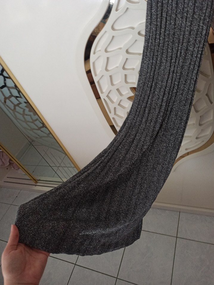 Pileli tulum v yaka İspanyol paça - Görsel 2