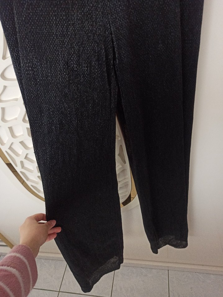 Siyah Abiye Tulum sırt detaylı - Görsel 4