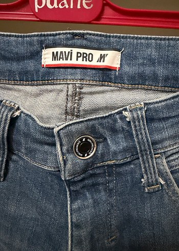 Yırtık Detaylı Rahat Kesim Erek Mavi pro jean - Görsel 3