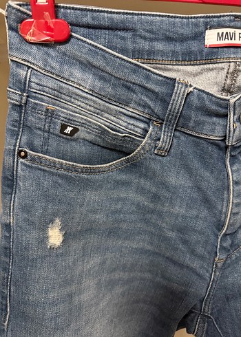 Yırtık Detaylı Rahat Kesim Erek Mavi pro jean - Görsel 6