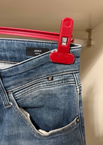 Yırtık Detaylı Rahat Kesim Erek Mavi pro jean - Görsel 5