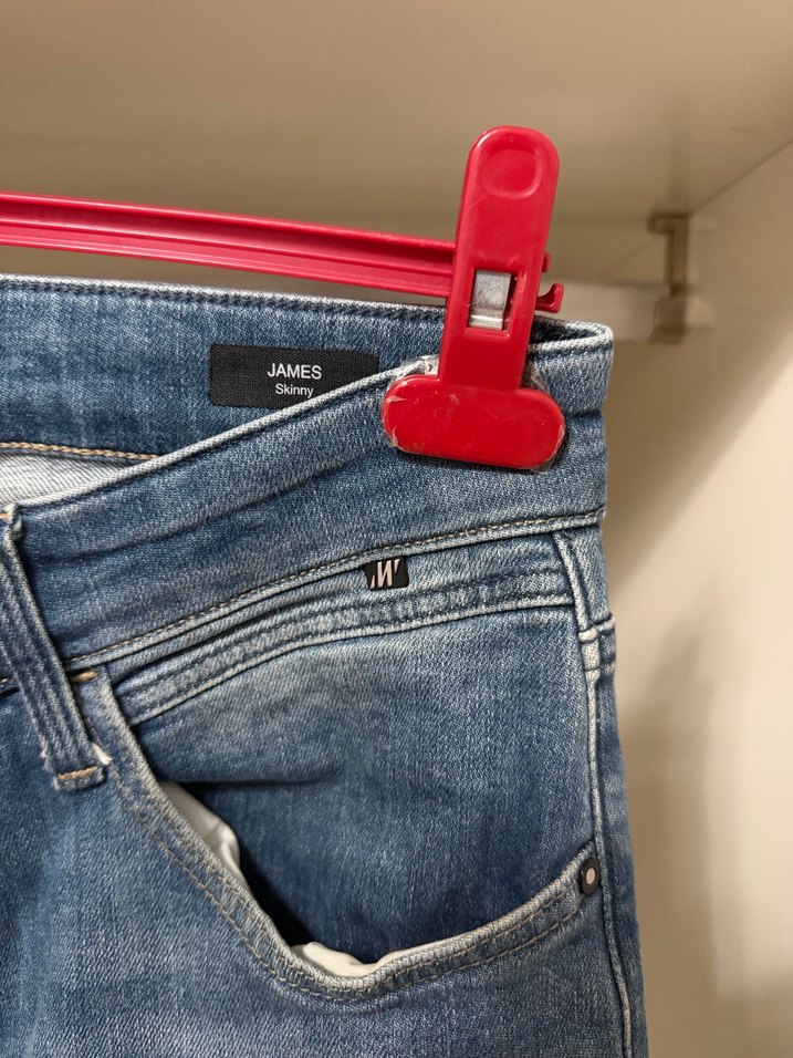 Yırtık Detaylı Rahat Kesim Erek Mavi pro jean - Görsel 5