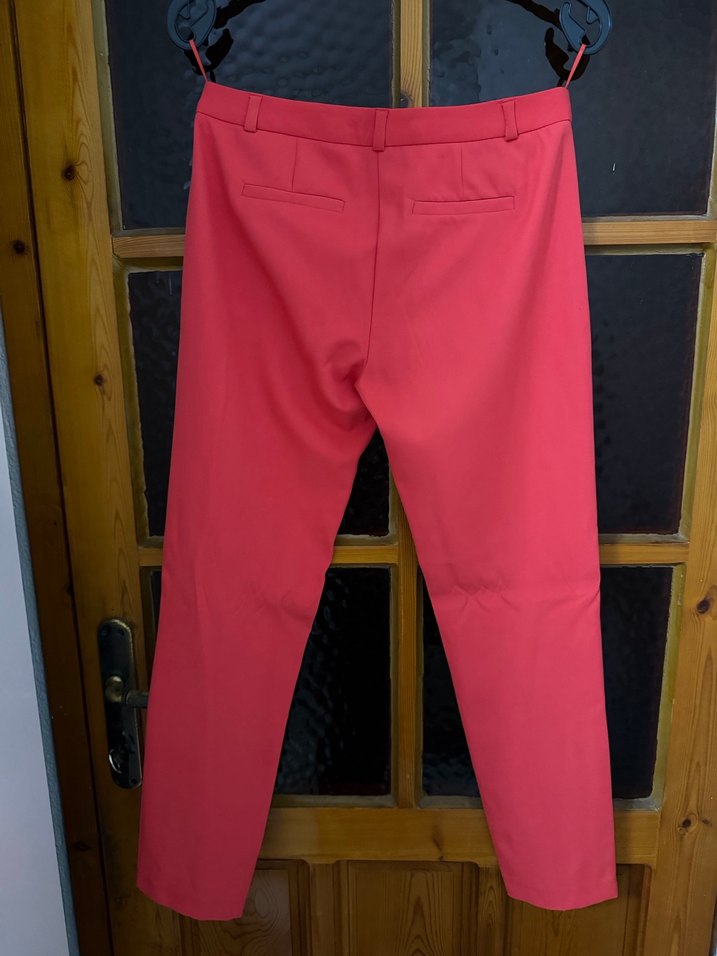 Klasik Kesim Pembe Kadın Kumaş Pantolon - Görsel 3