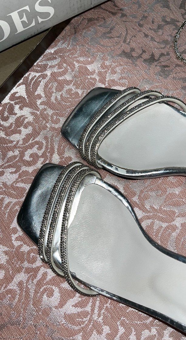 Taşlı Bağcıklı Topuklu Kadın Ayakkabı - Görsel 4