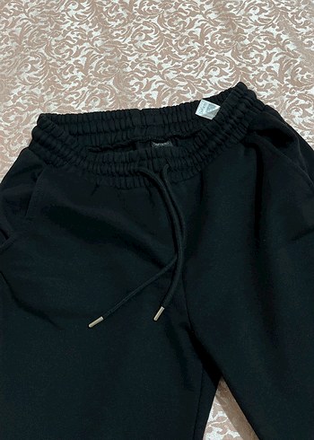 Siyah Rahat Kesim Kadın Eşofman Altı - Görsel 2