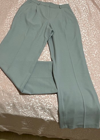 Kadın Gri Kumaş Pantolon - Görsel 5