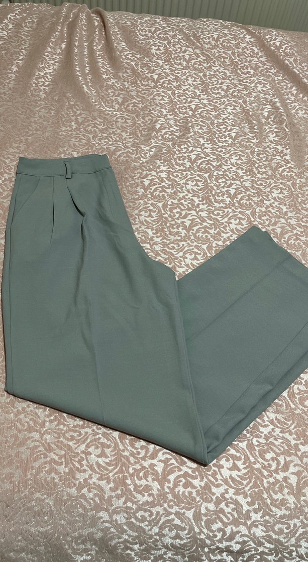 Kadın Gri Kumaş Pantolon - Görsel 2