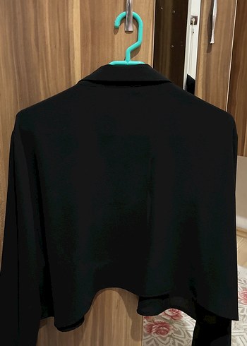 Düğmeli Siyah Kadın Gömlek - Görsel 2