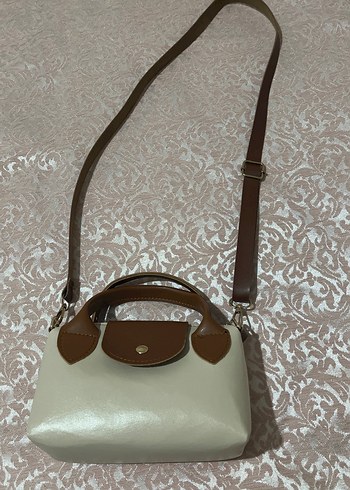 Beyaz Deri Kadın El Çantası - Görsel 5