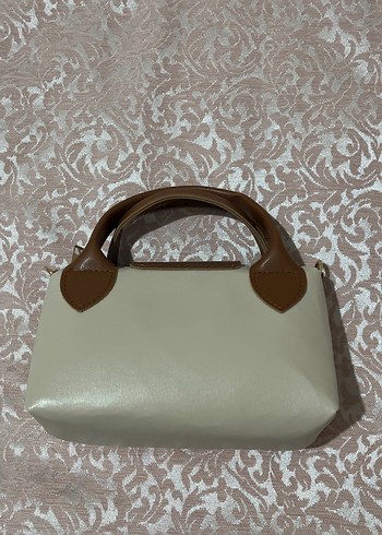 Beyaz Deri Kadın El Çantası - Görsel 3