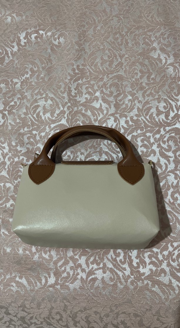 Beyaz Deri Kadın El Çantası - Görsel 3