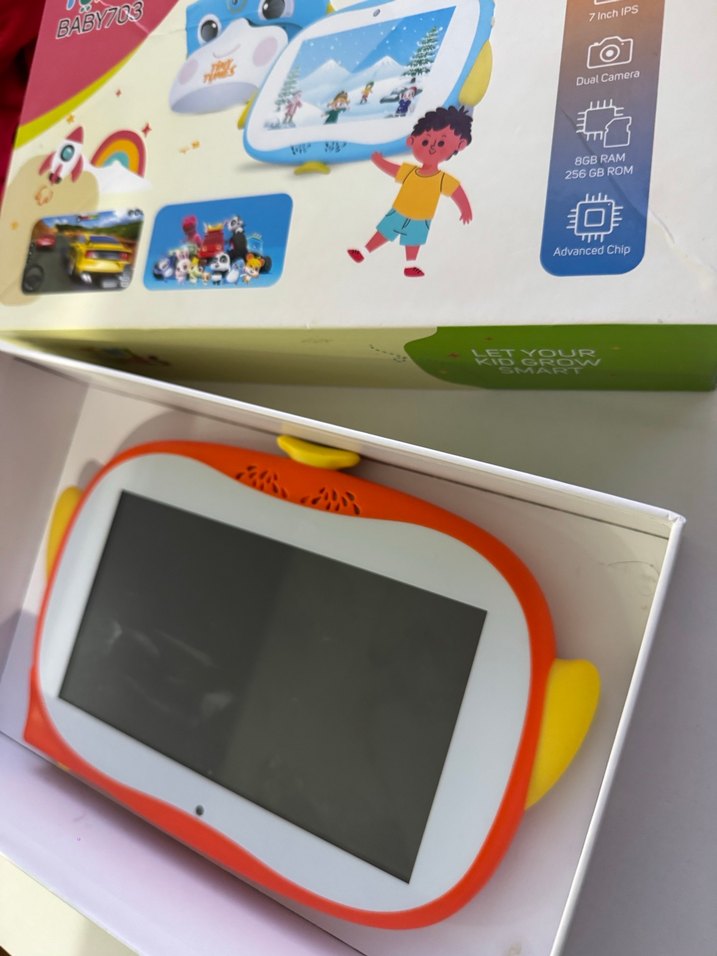 Renkli Turuncu Müzikli Oyuncak Tablet - Görsel 2