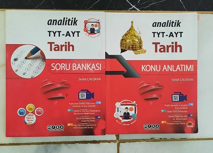 Merkez yayınları tyt ayt tarih soru bankası ve konu anlatımı