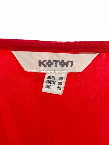 40 Beden kırmızı Renk Koton Bluz %70 İndirimli.